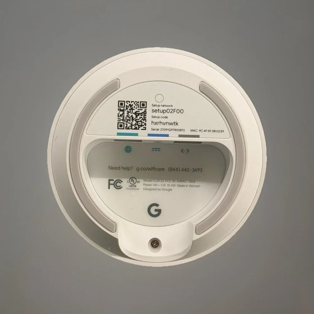 Google WIFI Access Point Router GJ2CQ WIFI Google‎ Mesh w/ Power Cord